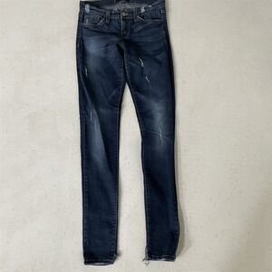 Flying Monkey 27 Low Rise Skinny Destroyed Stretch Denim Womens Jeans‎